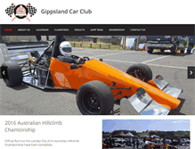 Tablet Screenshot of gippslandcarclub.com.au